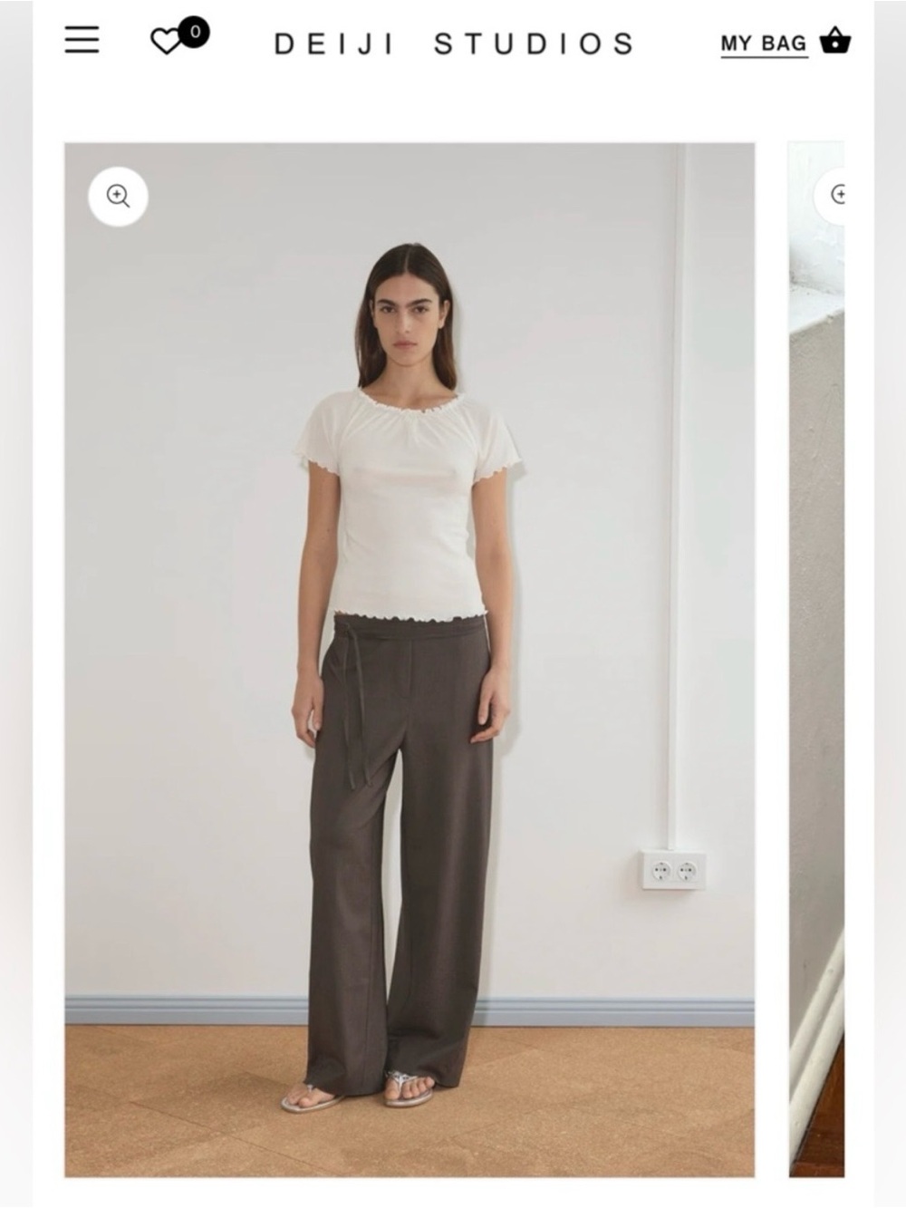 DEIJI STUDIOS Double Belted Pant S
